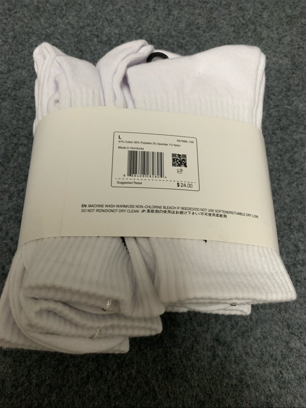 Nike Everyday Crew Socks - White (6 Pack) perfect - Picture 5 of 5